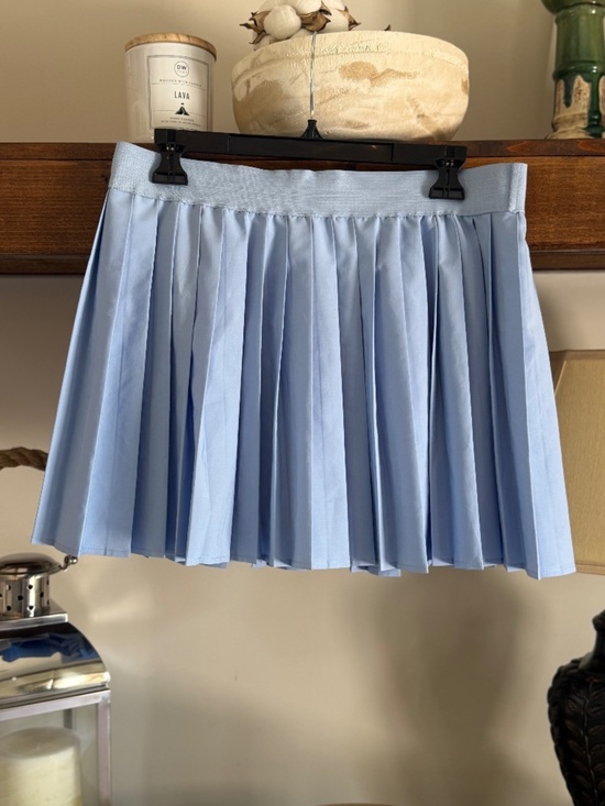 Very J Dresses & Skirts - Very J Pleated Activewear Mini Skirt - Light Blue - Large